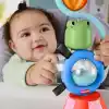 3 ay ve üzeri bebekler için Fisher-Price duyusal gelişime yardımcı sesli ve vantuzlu mama sandalyesi oyuncağı, JHB46