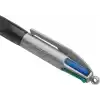 BIC 4 Colours Grip Pro Tükenmez Kalem 12Li Kutu, Kauçuk Tutacak, 1.0mm Uç, Tek Kalemde Mavi, Kırmızı, Yeşil ve Siyah Renkler