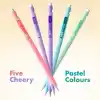 BIC Matic Pastel 0.7 Uçlu Versatil Kalem 10lu Poşet, 5 Farklı Pastel Renk, 3 Adet 0.7 HB Uç ile, Kolayca Silinir