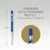 Parker 1950346 Jel Tükenmez Kalem Yedeği, Orta Kalınlıkta Uç, Mavi, gri