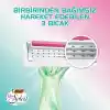 BIC Miss Soleil Sensitive Kadın Tıraş Bıçağı 3lü Blister (3 Bıçak), Oynar Başlık, Aloe Vera ile Zenginleştirilmiş Kayganlaştırıcı Jel Şerit
