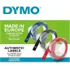 Dymo 3D Plastik Kabartma Şerit (9 mm x 3 mt), 3lü Paket, Siyah/Kırmızı/Mavi - S0847750