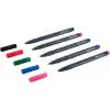 Faber-Castell Grip Finepen İnce Keçe Uçlu Kalem Seti, 5’li, Klasik Renkler, 0.4 mm, Metal Destekli, Ergonomik Üçgen Gövde