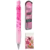 Serve Doğa Desenli Deep Kalem, Deep Silgi ve Deep Min, 0.7 mm, Şeker Pembe