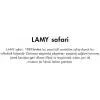 LAMY SAFARI 2023 OZEL URETIM RENGI AQUASKY ROLLER KALEM