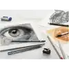 Faber-Castell Kömür Sketch Seti, 7 Parça, Kara Kalem Çizim ve Eskiz İçin, Yüksek Kalite, Silgi ve Karıştırma Kalemi Dahil