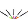 Faber-Castell Grip Finepen İnce Keçe Uçlu Kalem Seti, 5’li, Neon Renkler, 0.4 mm, Metal Destekli, Ergonomik Üçgen Gövde