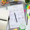 Faber-Castell Grip Finepen İnce Keçe Uçlu Kalem Seti, 5’li, Neon Renkler, 0.4 mm, Metal Destekli, Ergonomik Üçgen Gövde