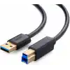 Ugreen 10372 2m USB A USB B fişi siyah - USB A USB B 3.0 (3.1 Gen 1), siyah