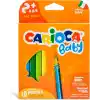 Carioca Jumbo Bebek Üçgen Kuru Boya Kalemi, 10Lu