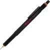 Rotring 800+ İki Fonksiyonlu Mekanik Gizli Uçlu Kurşun Kalem Siyah,0.5 mm
