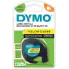Dymo S0721620, LetraTag Plastik Şerit (12 mm X 4 mt), Sarı (59423)