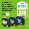 Dymo S0721620, LetraTag Plastik Şerit (12 mm X 4 mt), Sarı (59423)