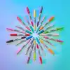 Sharpie Glam Pop kalıcı markörler, kalın ayrıntılar için ince nokta, çeşitli canlı renkler | 12 keçeli kalem