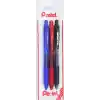 Pentel ENERGEL 0.7 mm Likit Roller Kalem Siyah/Mavi/Kırmızı 3lü set