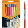 BIC Intensity Marking Colour Permanent Kalıcı Markör, 12li Blister, 12 Canlı Renk, Kapağı 1 Ay Açık Kalsa da Kurumayan Mürekkep