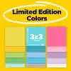 Post-it Notes S n rl retim S per Yap kan Renk Koleksiyonu, 7,62 cm x 7,62 cm, 15 Ped/Paket, 45 Sayfa/Ped (654-15Ssall)