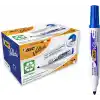 BIC Velleda 1701 Eco Yuvarlak Uçlu Beyaz Tahta Kalemi, Mavi, 12li Kutu, Kolay Silinebilen Mürekkep, Sabit Yuvarlak Uç