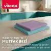 Vileda Actifibre Pro Kitchen Mikrofiber Bez, PVA Kaplama, İz Bırakmayan Tasarım