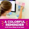 Post-it%100 Geri Dönüşümlü Kağıt Süper Yapışkan Notlar, 2X Yapıştırma Gücü, 3x3 inç, 5 Ped, 70 Yaprak/Ped, Wanderlust Pastel Koleksiyonu (654R-5SSNRP)