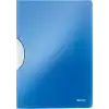 Leitz 41850036 WOW A4 ColorClip Sıkıştırmalı Dosya, Metalik Mavi