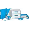 Leitz 41850036 WOW A4 ColorClip Sıkıştırmalı Dosya, Metalik Mavi
