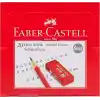 Faber-Castell Kırmızı Silgi, 20’li, Kurşun Kalem İzlerini Kolayca Silen, Yumuşak ve Dayanıklı Yapı, Doğa Dostu Tasarım