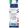 Faber-Castell Goldfaber Aqua Çift Uç Markör Kaligrafi 6’lı Seaside, Fırça ve Fineliner, Solmaya Dayanıklı Mürekkep, Çevre Dostu