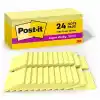 Post-it Süper Yapışkan Notlar, 2x Yapıştırma Gücü, 3x3 inç, Kanarya Sarı, 24-Pedler/Dolap Paketi (654-24SSCP)