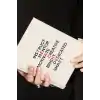 Hediyesepeti Öğretmenler Günü Hediyesi Teacher Kelime Tasarımlı Kanvas Defter