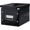 Leitz Click & Store Orta Boy Küp Saklama Kutusu 61090095, Siyah, Metal Kulplu, 260x240x260 mm