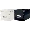 Leitz Click & Store Orta Boy Küp Saklama Kutusu 61090095, Siyah, Metal Kulplu, 260x240x260 mm