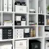 Leitz Click & Store Orta Boy Küp Saklama Kutusu 61090095, Siyah, Metal Kulplu, 260x240x260 mm