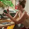 SHARPIE Akrilik markör, Yuvarlak uç, Açık gri