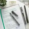 Faber-Castell Free Ink Roller Kalem 0.7, Kırmızı, Silinmez Kalıcı Mürekkep, İğne Uçlu, Akıcı Yazım, Mürekkep Göstergeli