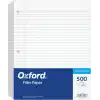 Tops Notebook Filler Kağıdı, College Çizgili, 27,9 x 21,6 cm, 3 Delikli, Ağırlık, Orta Büyüklükte, Beyaz, 500 Yaprak/Paket (62349)