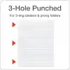 Tops Notebook Filler Kağıdı, College Çizgili, 27,9 x 21,6 cm, 3 Delikli, Ağırlık, Orta Büyüklükte, Beyaz, 500 Yaprak/Paket (62349)