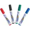 BIC Velleda 1751 Eco Kesik Uçlu Beyaz Tahta Kalemi, Kırmızı, 12li Kutu, 3,7 mm ile 5,5 mm Kalın Uç,Kuru Silinebilir Mürekkep