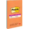 Post-it Süper Yapışkan Çizgili Notlar, 4 Yapışkan Not Defteri, 12,7 x 20,32 cm, Yurdunuzda, Evinizde veya Ofisinizde Organizasyon için İdeal, Energy Boost Koleksiyonu