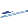 BIC Cristal Soft Tükenmez Kalem, Mavi, 50li Kutu, 1.2 mm Orta Kalınlıkta Uç, Şeffaf Gövde, Delikli Kapak