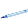 BIC Cristal Soft Tükenmez Kalem, Mavi, 50li Kutu, 1.2 mm Orta Kalınlıkta Uç, Şeffaf Gövde, Delikli Kapak