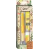 Serve Doğa Desenli Deep Kalem, Deep Silgi ve Deep Min, 0.7 mm, Hardal Sarısı