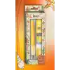 Serve Doğa Desenli Deep Kalem, Deep Silgi ve Deep Min, 0.7 mm, Hardal Sarısı