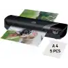 GBC Inspire+ A4 Evde Kullanım Laminatör, A4 Torbalar ve Daha Küçük, 1 Yıl Garanti, Siyah, 440207