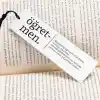 Hediyesepeti Öğretmen Kelime Anlamlı Kitap Ayracı 13.5 cm x 4 cm Metal Malzeme