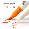 Pentel Brush Sing Pen Twin Çift Taraflı Fırça Uçlu Kalem ÇELİK MAVİSİ