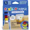Carioca Akrilik Paint Marker Su Bazli Fırça Uçlu 5Li