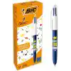 BIC 4 Colours Message Tükenmez Kalem 12Li Kutu, 1.0mm Uç, Tek Kalemde Mavi, Kırmızı, Yeşil ve Siyah Renkler