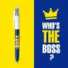 BIC 4 Colours Message Tükenmez Kalem 12Li Kutu, 1.0mm Uç, Tek Kalemde Mavi, Kırmızı, Yeşil ve Siyah Renkler