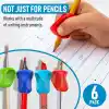 The Pencil Grip Pinch Grip, ergonomik yazma yardımı, parlak renkli kalem tutacakları, 6lı, TPG-12706